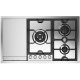 Plita incorporabila ILVE Professional Plus XLP90F, 90 cm, 4 arzatoare+Fry Top, aprindere electronica, siguranta Stop-Gaz, inox