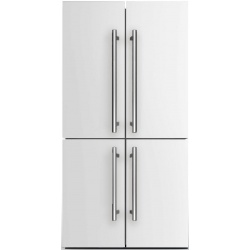 Side by Side ILVE Professional Plus R91SCD, Capacitate 519L, No Frost, 4 Usi, H 183 cm, alb
