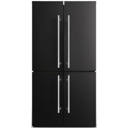 Side by Side ILVE Professional Plus R91SCD, Capacitate 519L, No Frost, 4 Usi, H 183 cm, negru