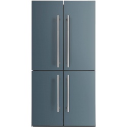 Side by Side ILVE Professional Plus R91SCD, Capacitate 519L, No Frost, 4 Usi, H 183 cm, albastru