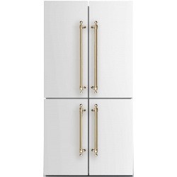 Side by Side ILVE MAJESTIC R91NCD, Capacitate 519L, No Frost, 4 Usi, H 183 cm, alb