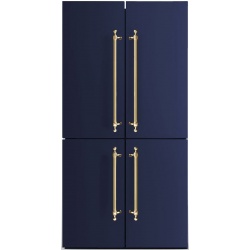 Side by Side ILVE MAJESTIC R91NCD, Capacitate 519L, No Frost, 4 Usi, H 183 cm, albastru