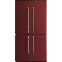 Side by Side ILVE MAJESTIC R91NCD, Capacitate 519L, No Frost, 4 Usi, H 183 cm, rosu
