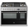 Aragaz Steel Genesi G12FF, 120X66cm, 7 arzatoare, 2 cuptoare, timer, aprindere electronica, crem