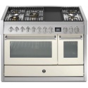 Aragaz Steel Genesi GQ12SF, 120X66cm, 7 arzatoare, 2 cuptoare, timer, aprindere electronica, crem inchis