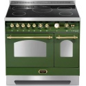 Aragaz Lofra Dolcevita RVD96MFTE/5i, 90x60 cm, 5 zone cu inductie, cuptor electric dublu 9 functii, rotisor, grill, verde