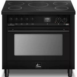 Aragaz Lofra Dolcevita RNMG96MFT/5i, 90x60 cm, 5 arzatoare, plita inductie, cuptor electric 9 functii, negru