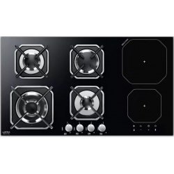 Plita incorporabila Lofra Luna, HIM604, 60 cm, plita inductie, 4 zone gatit, booster, sticla neagra
