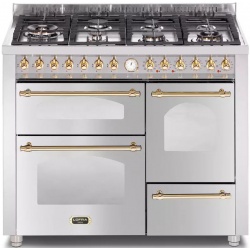 Aragaz Lofra RBI66MFT/CI, 60x60 cm, gaz, 4 arzatoare, grill, aprindere electronica, timer, crem