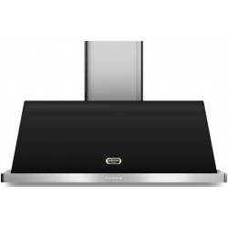 Hota decorativa Lofra Dolcevita 120 , 120 cm, 1 motor, 4 viteze, 800 m3/h, telecomanda, negru