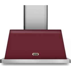 Hota decorativa Lofra Dolcevita 60 , 60 cm, 1 motor, 4 viteze, 800 m3/h, telecomanda, rosu burgundy