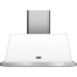 Hota decorativa Lofra Dolcevita 60 , 60 cm, 1 motor, 4 viteze, 800 m3/h, telecomanda, Alb