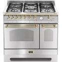 Aragaz LOFRA Dolcevita RSD96MFTE/CI, 90x60 cm, gaz, 5 arzatoare, grill, rotisor, aprindere electronica, timer, cuptor dublu,inox