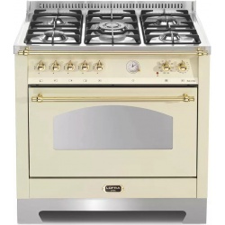 Aragaz Lofra Dolcevita RBIG96MFT/CI, 90x60 cm, gaz, 5 arzatoare, grill, aprindere electronica, timer, gri