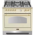 Aragaz Lofra RBI66MFT/CI, 60x60 cm, gaz, 4 arzatoare, grill, aprindere electronica, timer, crem
