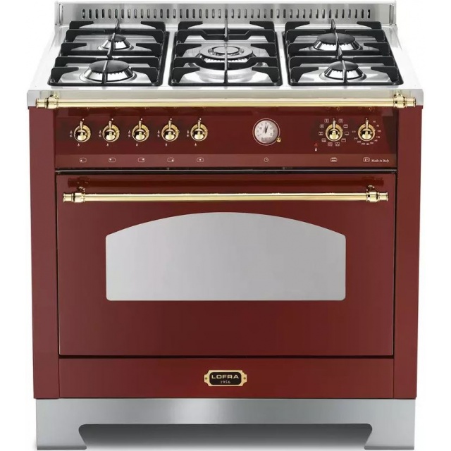 Aragaz Lofra RBI66MFT/CI, 60x60 cm, gaz, 4 arzatoare, grill, aprindere electronica, timer, crem