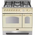 Aragaz LOFRA Dolcevita RBID96MFTE/CI, 90x60cm, gaz, 5 arzatoare, grill, rotisor, timer, cuptor dublu, crem