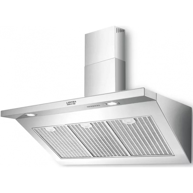 Hota decorativa Lofra Modern Pro Elisir, 120 cm, 1 motor, 4 viteze, 800 m3/h, telecomanda, inox