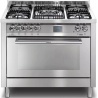 Aragaz Lofra Special100 PG106MFT/UI, gaz, 100X60cm, 5 arzatoare, aprindere electronica, grill electric, timer, inox