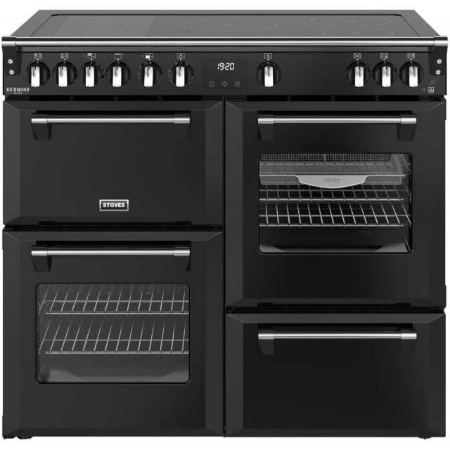 Aragaz electric BELLING B1 60 cm cu plită electrică ceramică cu 4 zone, cuptor convențional