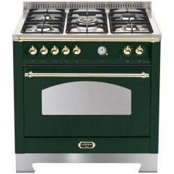 Aragaz Lofra Dolcevita RLVG96MFT/CI, 90x60 cm, gaz, 5 arzatoare, grill, aprindere electronica, timer, albastru