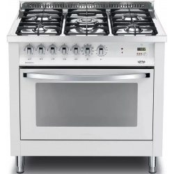 Aragaz Lofra Rainbow PNMG96MFT/C, gaz, 90X60cm, 5 arzatoare, grill electric, timer, aprindere electronica, negru