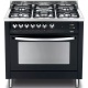 Aragaz Lofra Rainbow PNMG96MFT/C, gaz, 90X60cm, 5 arzatoare, grill electric, timer, aprindere electronica, negru