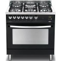 Aragaz LOFRA Rainbow PNMG86GVT/C, 80x60cm, cuptor gaz, 5 arzatoare gaz, grill electric, timer, aprindere electrica, negru