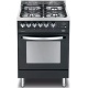 Aragaz Lofra Rainbow PNM66MFT/C, gaz, 60X60cm, 4 arzatoare, grill electric, timer, aprindere electronica, negru