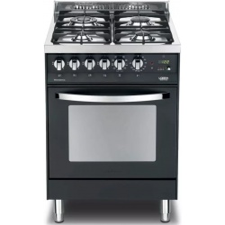 Aragaz Lofra Rainbow PNM66MFT/C, gaz, 60X60cm, 4 arzatoare, grill electric, timer, aprindere electronica, negru
