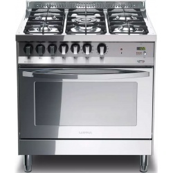 Aragaz Lofra Rainbow PRG86GVT/CI, gaz, 80x60cm, 5 arzatoare, grill electric, timer, aprindere electronica, rosu