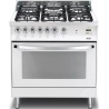 Aragaz Lofra Rainbow PRG86GVT/CI, gaz, 80x60cm, 5 arzatoare, grill electric, timer, aprindere electronica, rosu