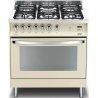 Aragaz Lofra RBI66MFT/CI, 60x60 cm, gaz, 4 arzatoare, grill, aprindere electronica, timer, crem