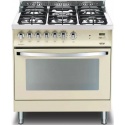 Aragaz LOFRA Rainbow PBIG86GVT/C, 80x60cm, cuptor gaz, 5 arzatoare gaz, grill electric, timer, aprindere electrica, crem