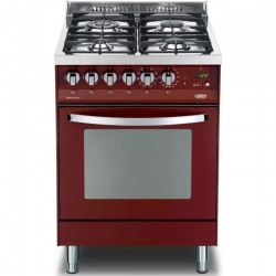 Aragaz Lofra Rainbow PR66GVT/C, gaz, 60*60cm, 4 arzatoare, grill electric, timer, cuptor gaz, aprindere electronica, rosu