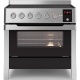 Aragaz ILVE Panoramagic PM09, 91x70cm, 6 arzatoare , cuptor electric, aprindere electronica, siguranta Stop Gaz, inox