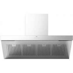 Hota decorativa Ilve Professional Plus AGQ120, 120 cm, 1 motor, 4 viteze, 890 m3/h, clasa A, inox