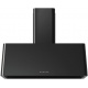 Hota decorativa Ilve Nostalgie AG90 , 90 cm, 1 motor, 4 viteze, 890 m3/h, clasa A, negru lucios