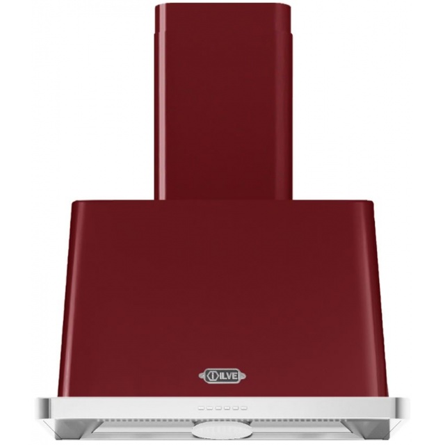 Hota decorativa Ilve Majestic AM70 ,70 cm, 1 motor, 4 viteze, 890 m3/h, clasa A, rosu burgundy