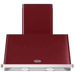 Hota decorativa Ilve Majestic AM90 ,90 cm, 1 motor, 4 viteze, 890 m3/h, clasa A, rosu burgundy