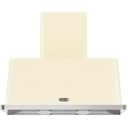 Hota decorativa Ilve Majestic AM100 ,100 cm, 1 motor, 4 viteze, 890 m3/h, clasa A, alb antic