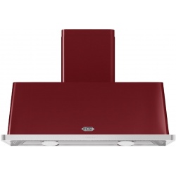 Hota decorativa Ilve Majestic AM120 ,120 cm, 1 motor, 4 viteze, 890 m3/h, clasa A, rosu burgundy