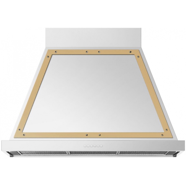 Hota decorativa Ilve Nostalgie ABN90, 90 cm, 1 motor, 4 viteze, 750 m3/h, clasa A, inox