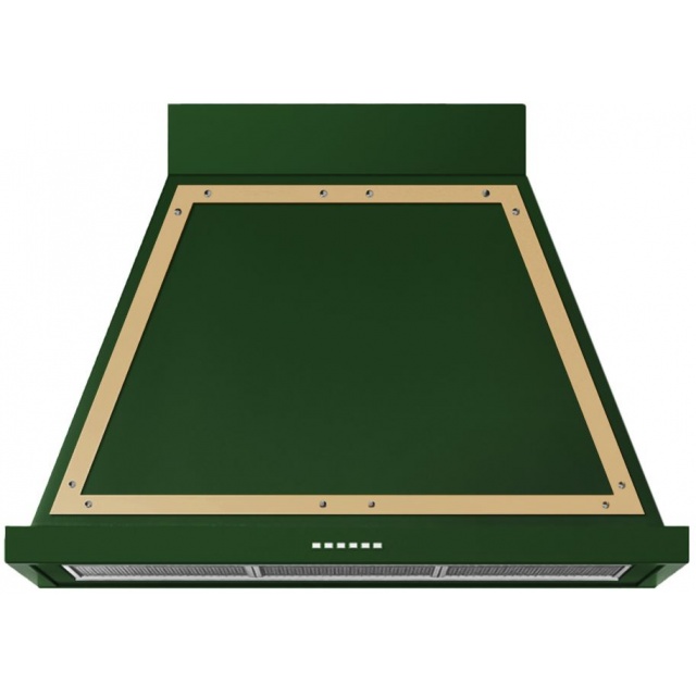 Hota decorativa Ilve Nostalgie ABN90, 90 cm, 1 motor, 4 viteze, 750 m3/h, clasa A, verde