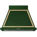 Hota decorativa Ilve Nostalgie ABN90, 90 cm, 1 motor, 4 viteze, 750 m3/h, clasa A, verde