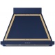 Hota decorativa Ilve Nostalgie ABN90, 90 cm, 1 motor, 4 viteze, 750 m3/h, clasa A, albastru