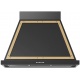 Hota decorativa Ilve Nostalgie ABN90,90 cm, 1 motor, 4 viteze, 750 m3/h, clasa A, negru mat