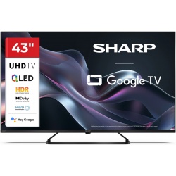 Televizor Sharp LED 75FQ5EG, 189 cm, Smart Google TV, 4K Ultra HD, Clasa G