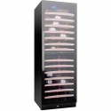 Vitrina de vinuri Nevada Concept NW171D-FG, 171 sticle, doua zone, negru