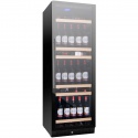 Vitrina de vinuri Nevada Concept NW158S-FG, 158 sticle, negru/inox